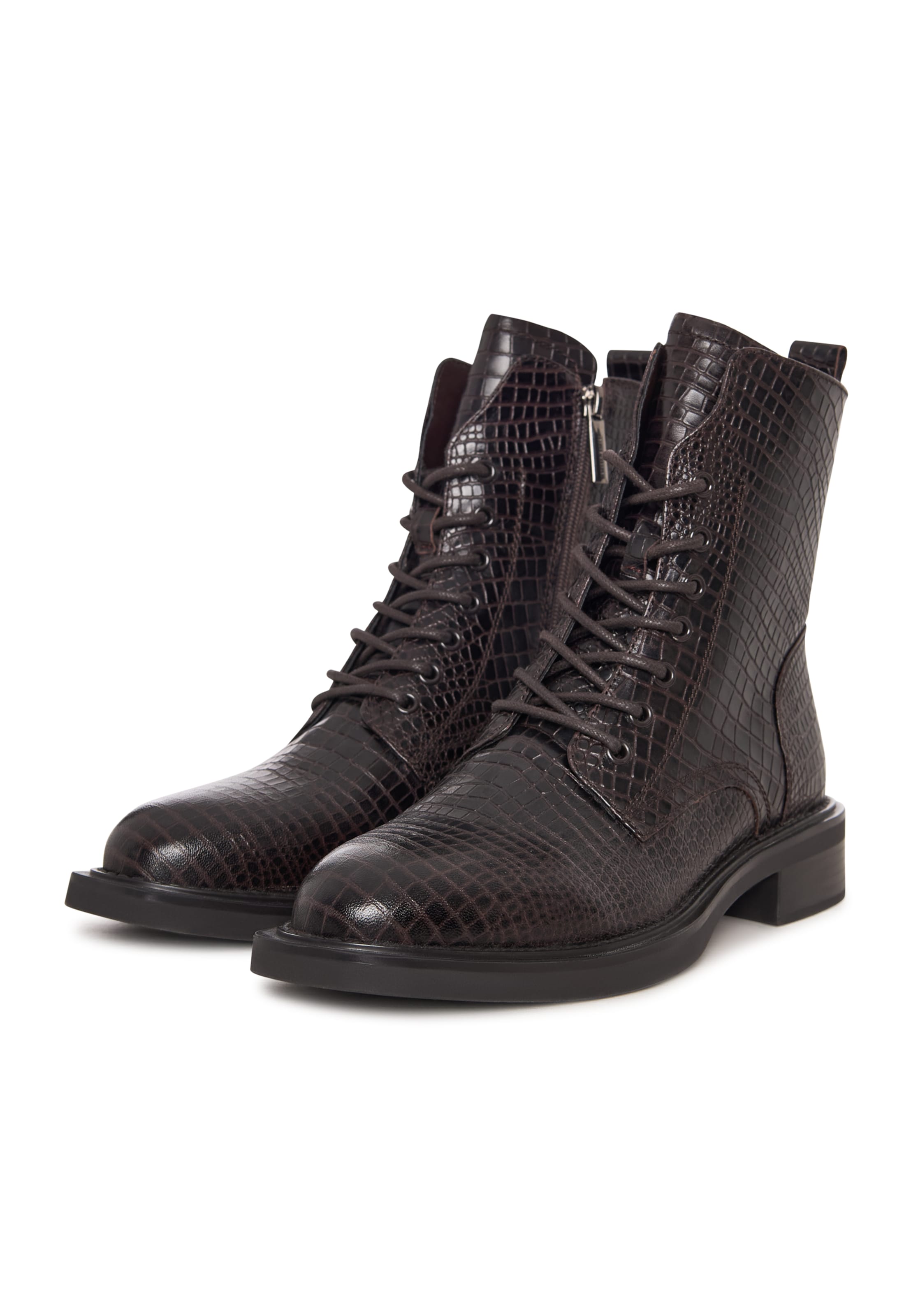 CESARE GASPARI Schnürstiefelette in Braun