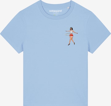 Watapparel T-Shirt 'Hula Hoop' in Blau: Vorderseite