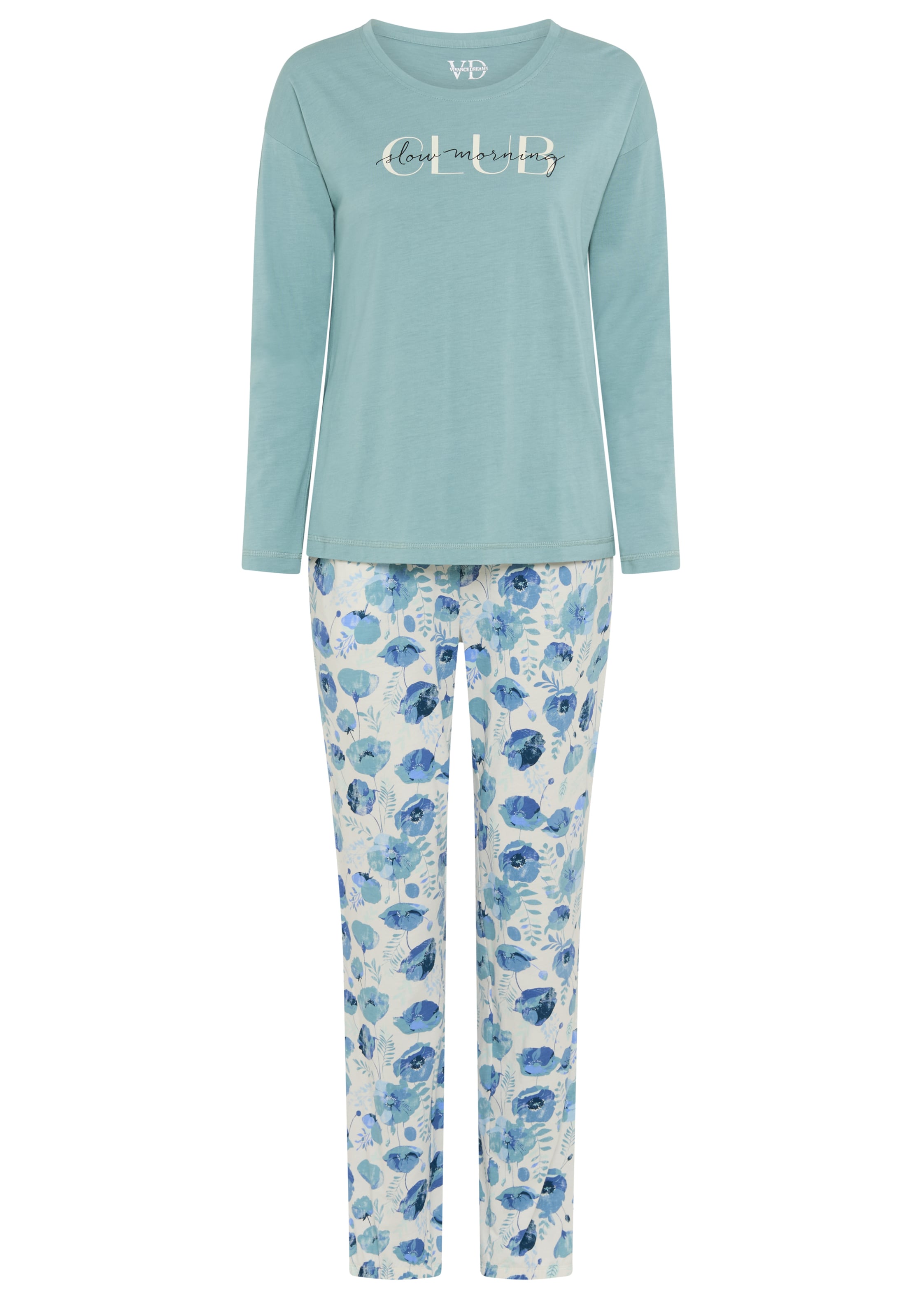 VIVANCE - Pijama em azul: frente