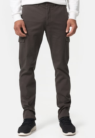 INDICODE JEANS Regular Cargo Pants 'Walmie' in Grey: front