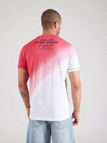 CAMP DAVID Shirt in Rood