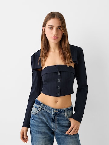 Blazer Bershka en bleu : devant