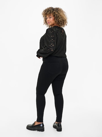 Skinny Jeggings 'JTALIA' Zizzi en noir