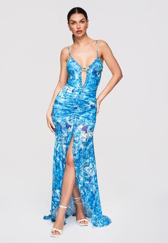 Ombre Avondjurk in Blauw: voorkant