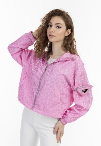 Veste mi-saison MYMO en rose : devant