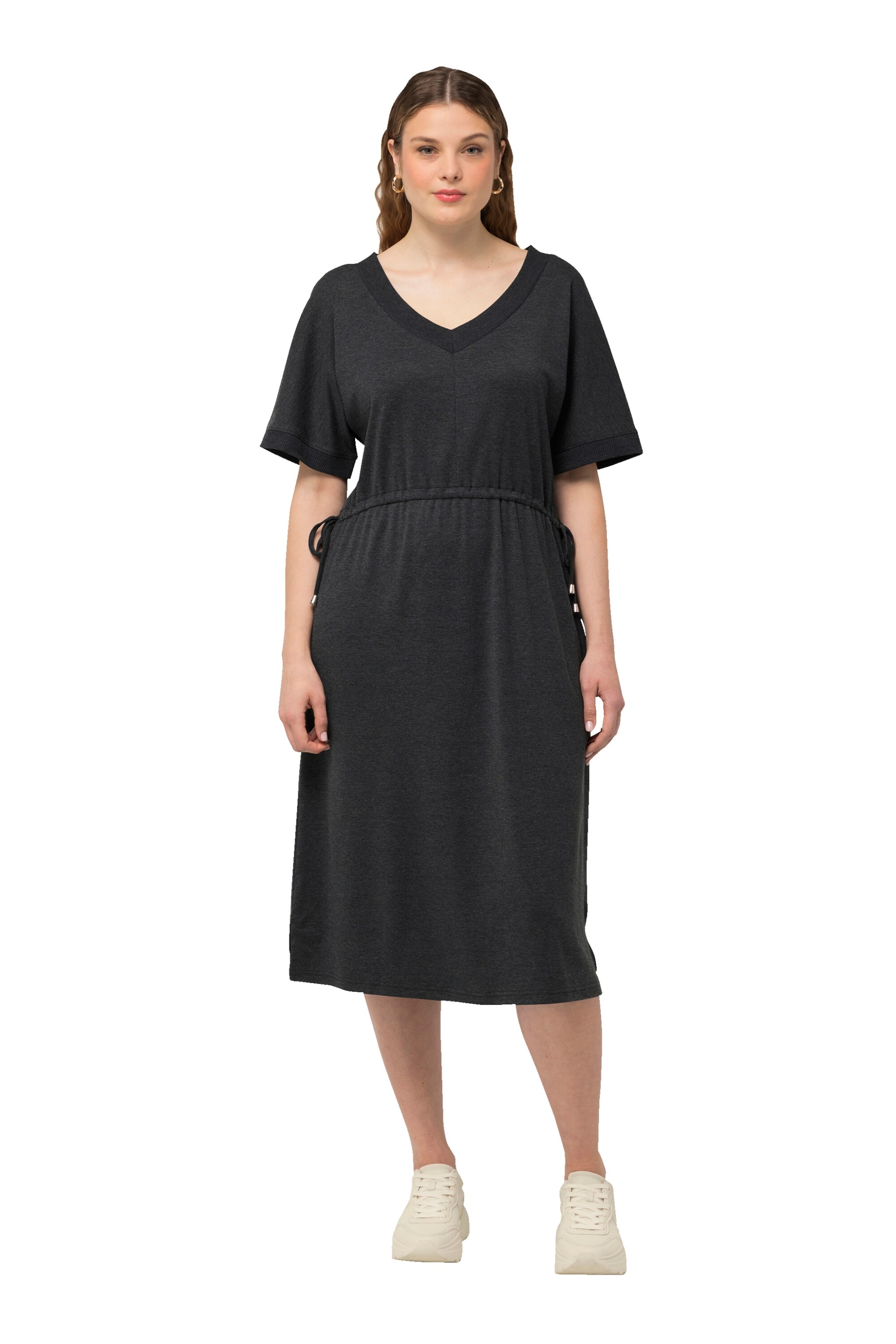 Ulla Popken Jurk in Zwart: voorkant