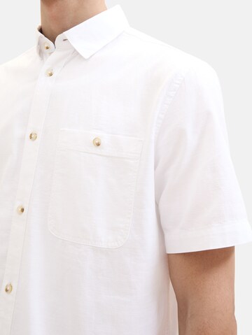TOM TAILOR Regular fit Button Up Shirt in White