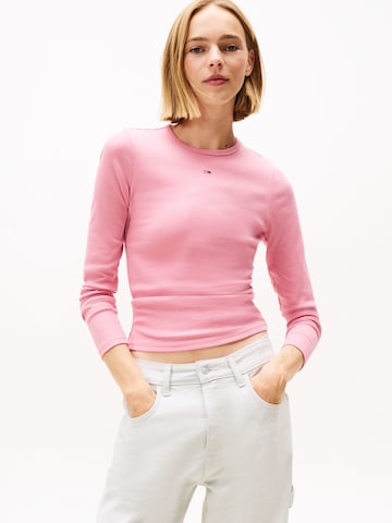 Tommy Jeans - Camisa 'ESSENTIAL' em rosa: frente