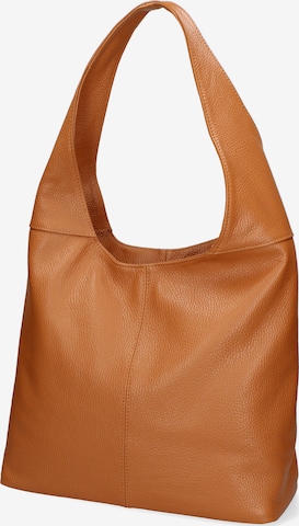 Sac bandoulière Gave Lux en beige : devant
