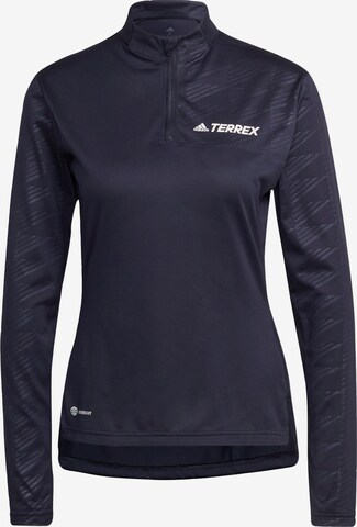 ADIDAS TERREX Performance Shirt in Blue: front