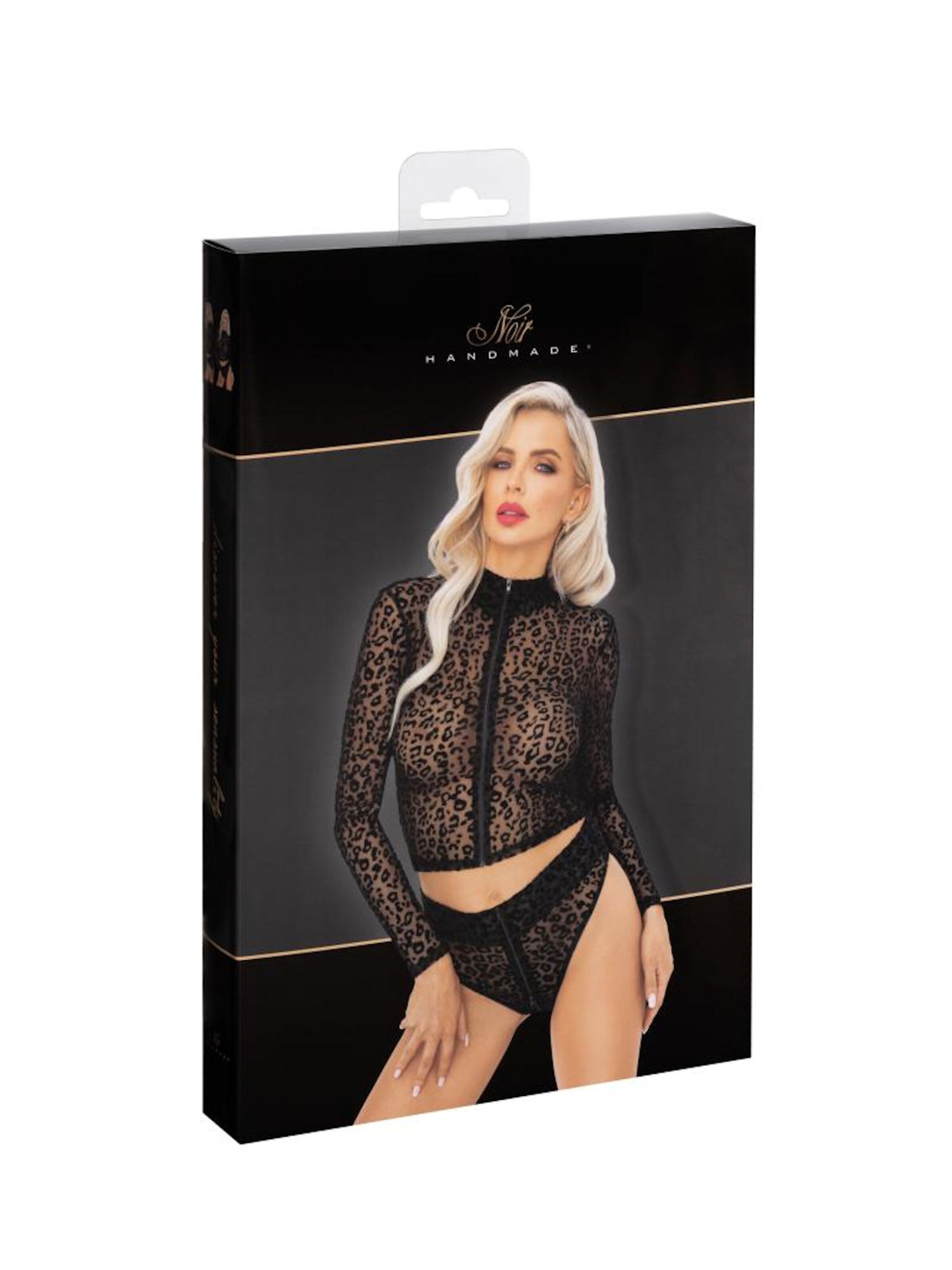 Noir Handmade Top 'Langarmshirt F289' in Black