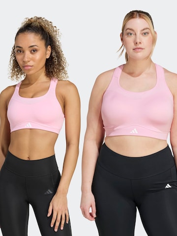 ADIDAS PERFORMANCE Bralette Sports Bra 'Tlrdim' in Pink: front