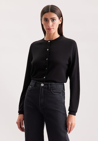 SEIDENSTICKER Strickjacke in Schwarz: Vorderseite