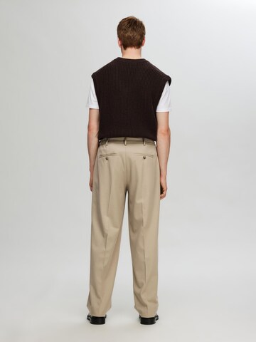 Loosefit Pantalon à pince '220' SELECTED en gris