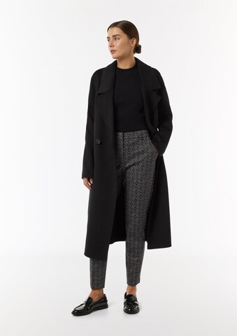 COMMA Slimfit Broek in Zwart