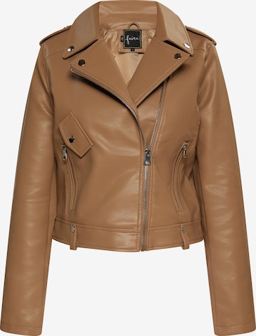 faina Between-season jacket in Brown: front