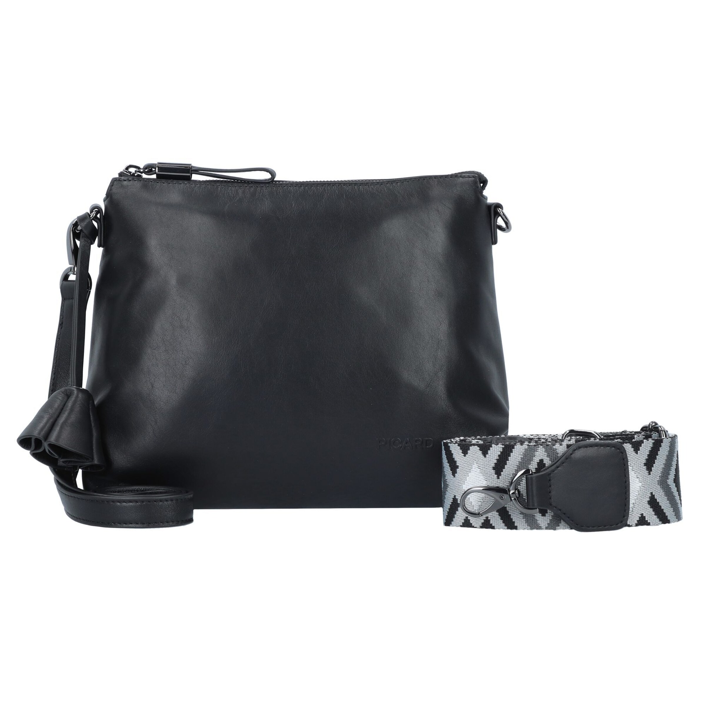 Picard Umhängetasche in Schwarz: Vorderseite