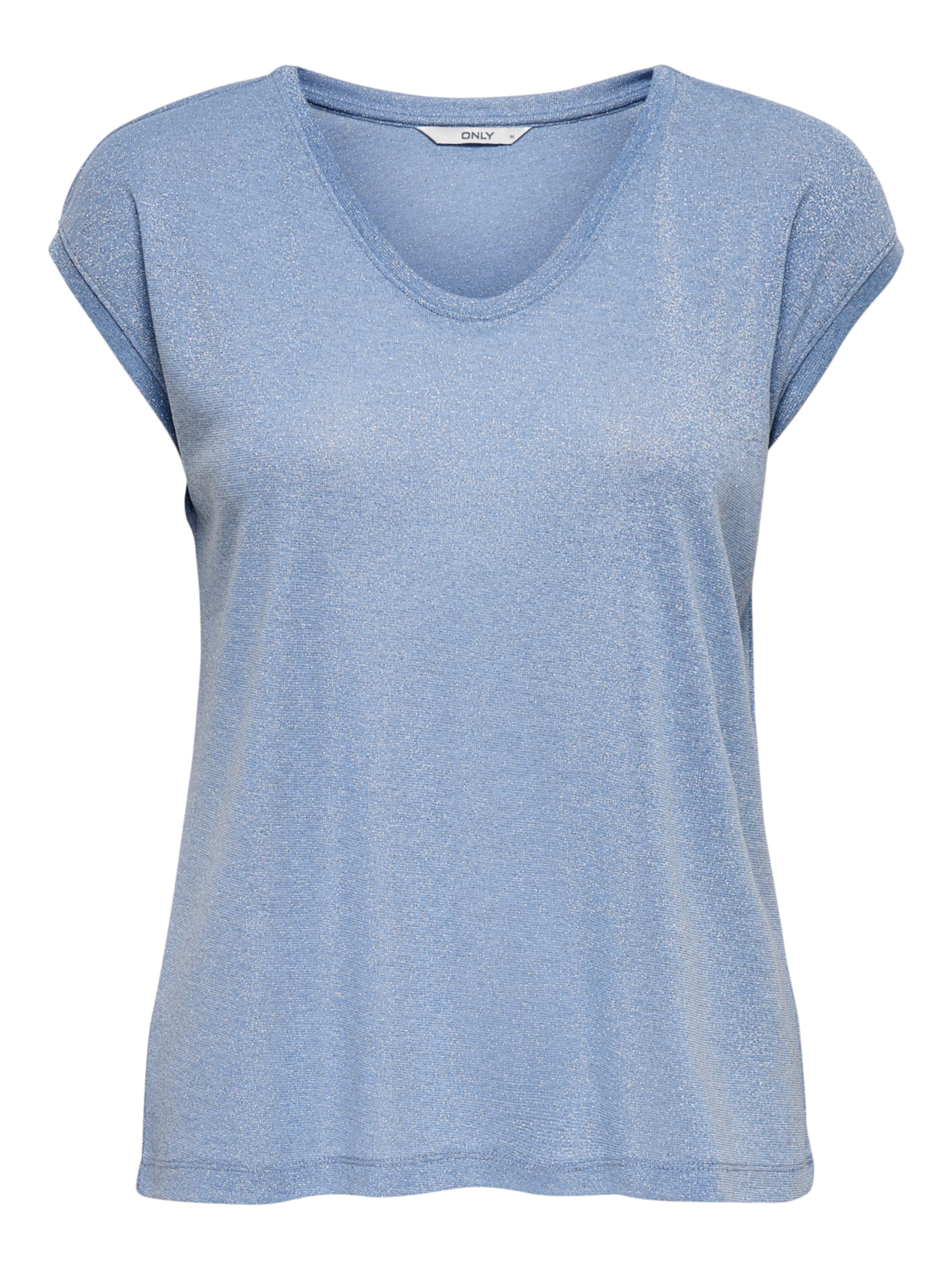 ONLY - Camiseta 'Onlsilvery' en azul: frente