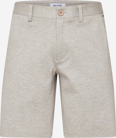 Only & Sons Shorts 'MARK' in dunkelbeige / grau, Produktansicht