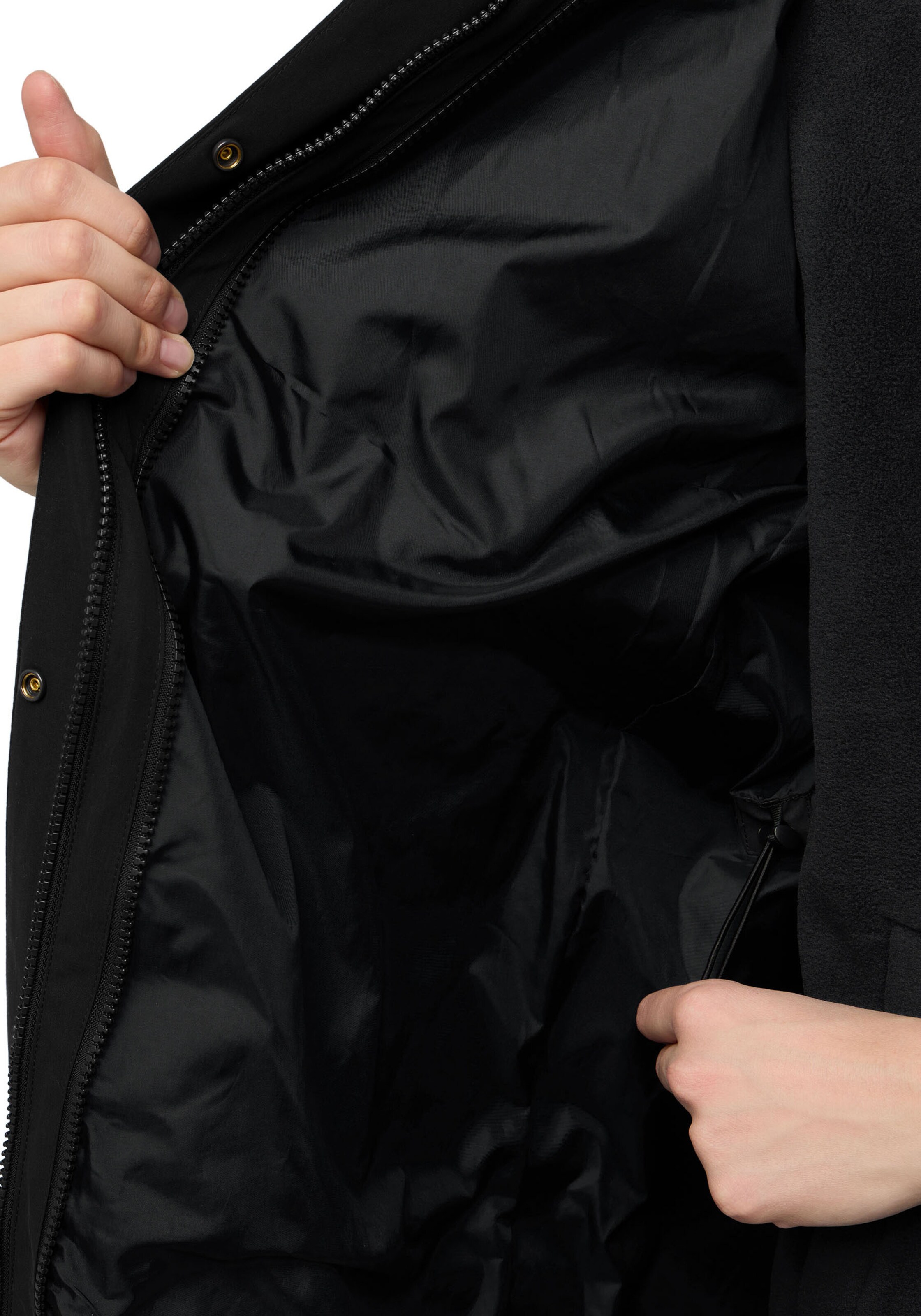 JACK WOLFSKIN Outdoor Jacket in Black