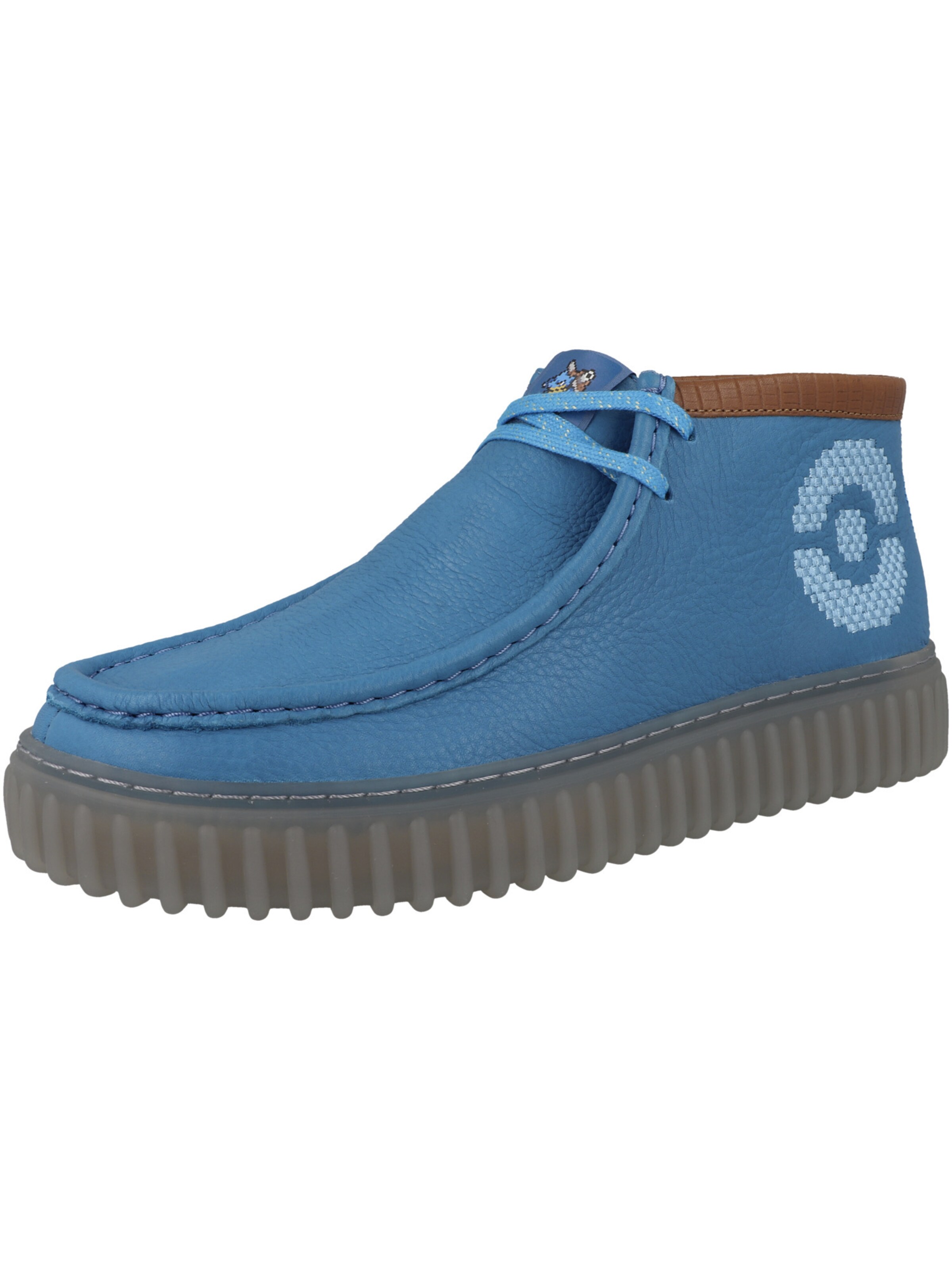 CLARKS Veterboots 'Torhill Explore' in de kleur Blauw / Lichtblauw / Bruin, Productweergave