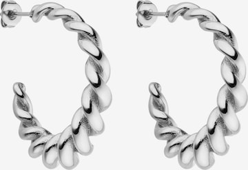 PURELEI Ohrringe 'Twisted' in Silber: Vorderseite