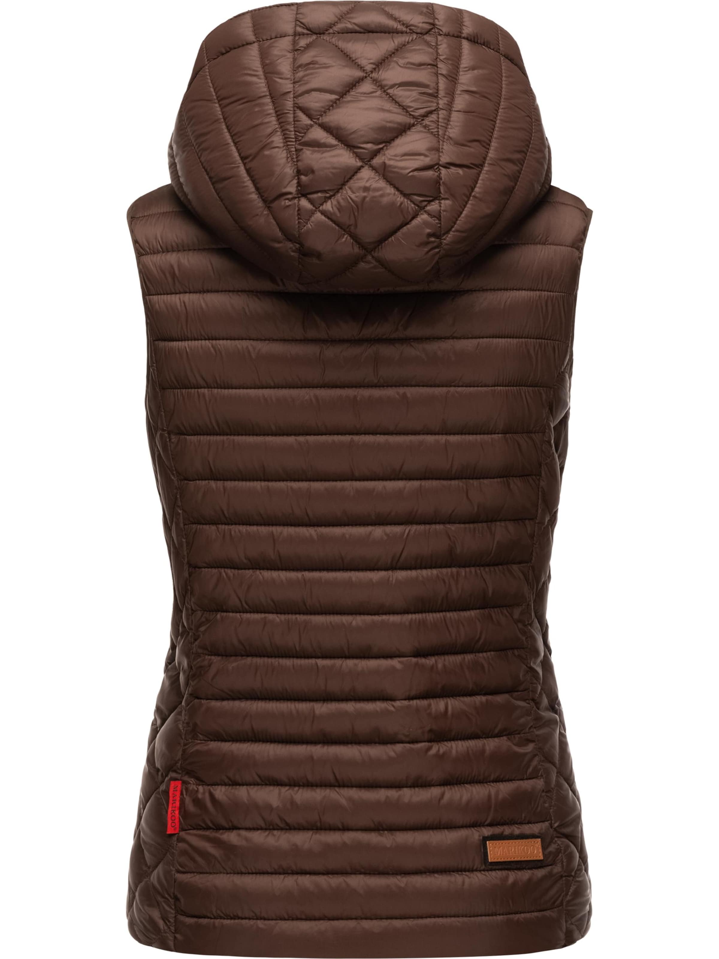 MARIKOO - Colete 'Hasenpfote' em castanho