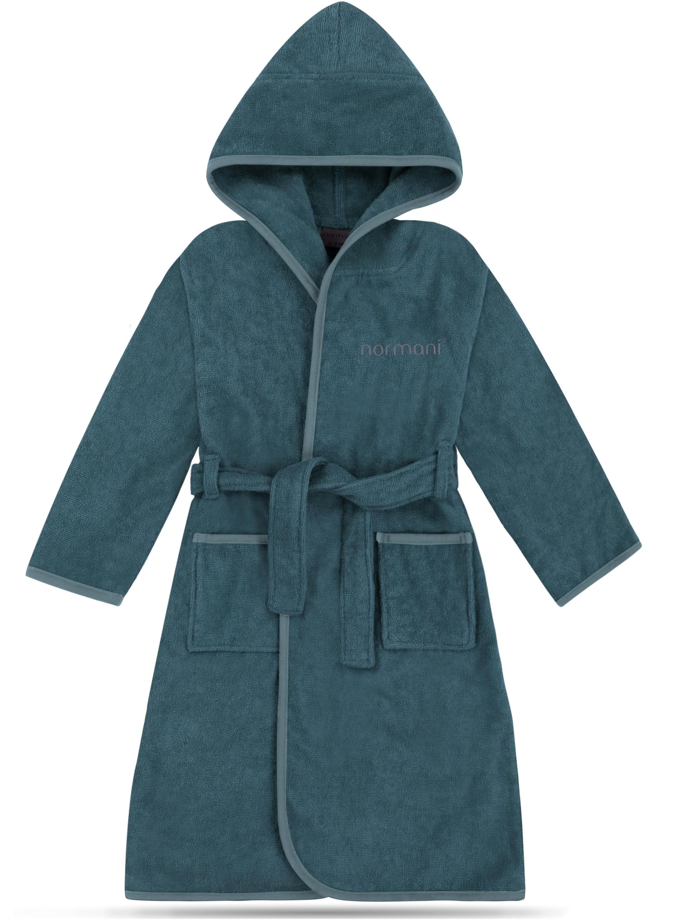 Peignoir normani en bleu : devant