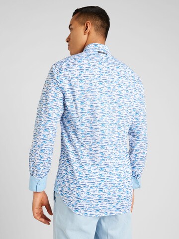 Coupe regular Chemise A Fish named Fred en bleu