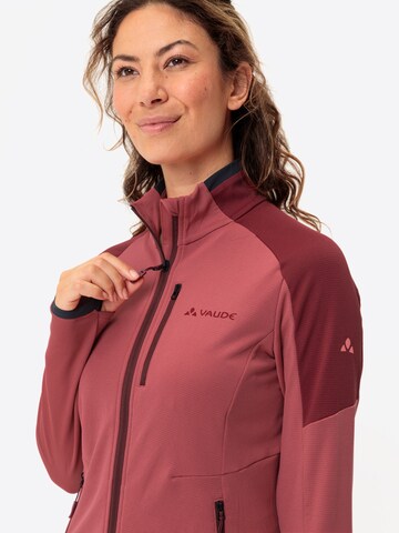 VAUDE Functionele fleece jas 'Elope' in Rood