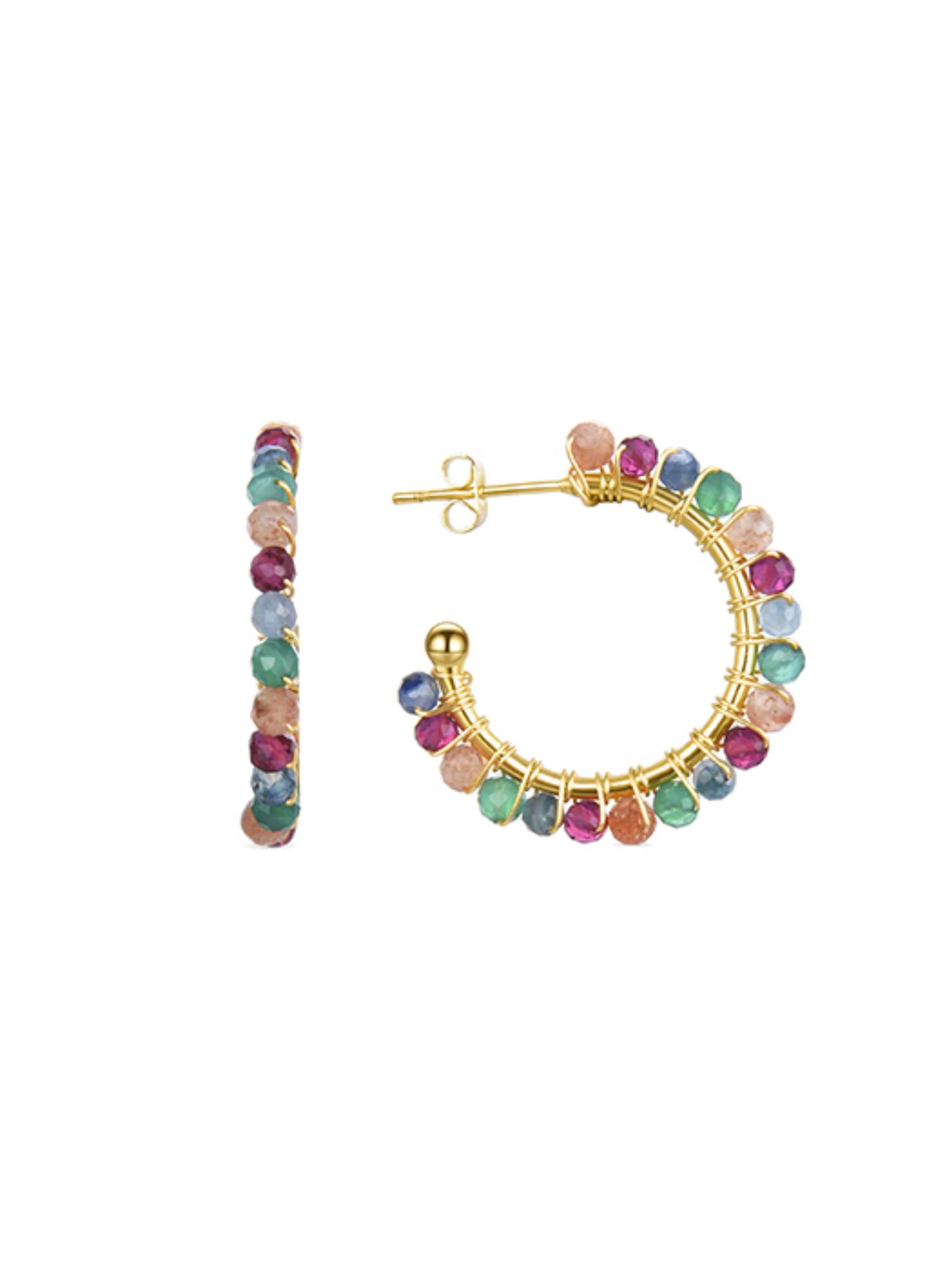Luxenter Pendientes 'Aiel' en mezcla de colores, Vista del producto