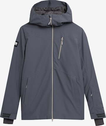 4F Outdoorová bunda – šedá: přední strana