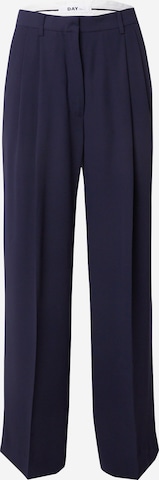 DAY BIRGER ET MIKKELSEN Loose fit Pleated Pants 'Enzo' in Blue: front