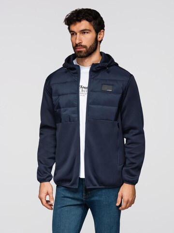 Ombre Jacke in Blau: Vorderseite
