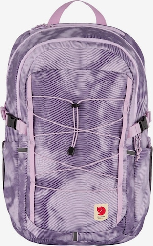 FJALLRAVEN Rucksack 'Skule Graphics' in Lila: Vorderseite