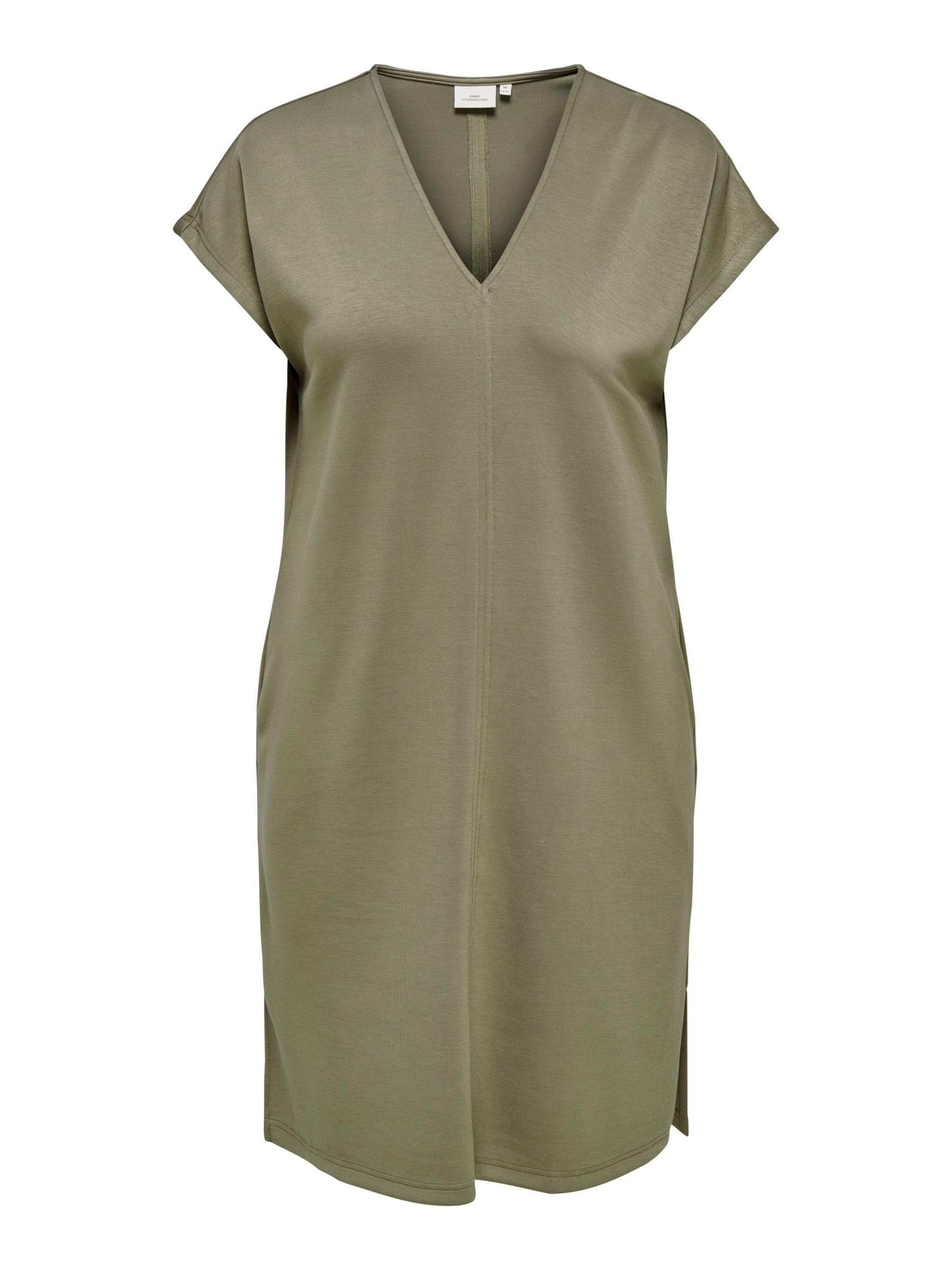 ONLY Carmakoma Jurk 'CARLise' in Groen: voorkant