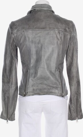 Rich & Royal Lederjacke / Ledermantel S in Grau