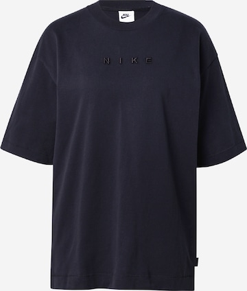 juoda Nike Sportswear Marškinėliai 'LUXE': priekis