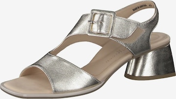 Paul Green Sandalen met riem in Goud: voorkant