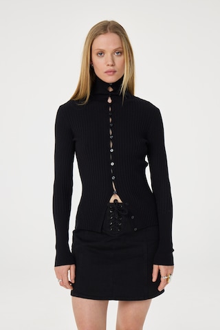 Fabienne Chapot Knit cardigan in Black: front