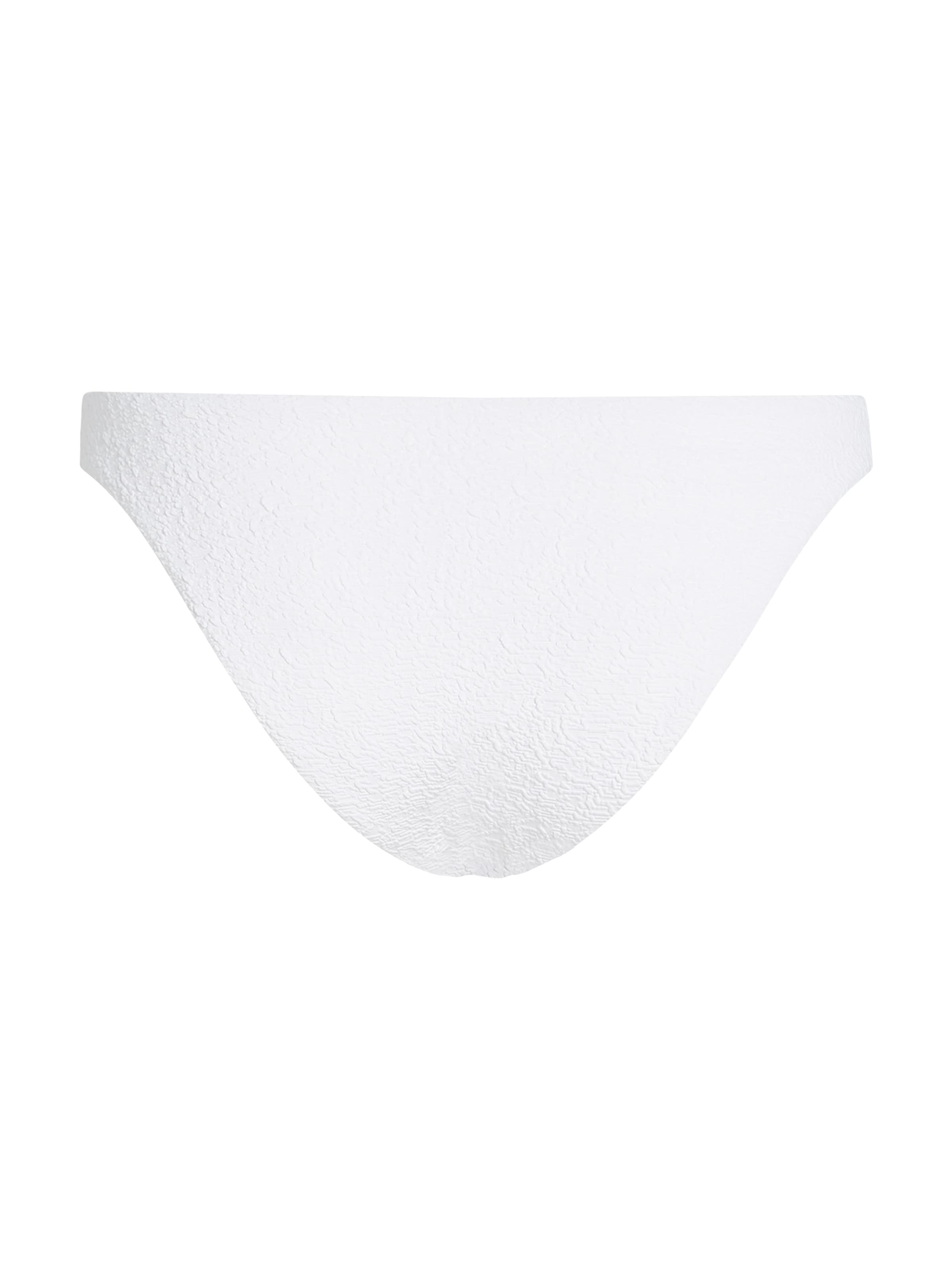 Karl Lagerfeld Bikiniunderdel ' Strukturierte Bikinihose mit Perlen ' i beige