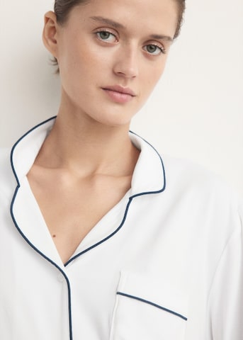 MANGO Pyjama 'Liz' in Weiß