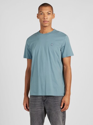 T-Shirt Calvin Klein Jeans en bleu : devant