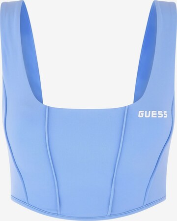 GUESS Bralette Sports Top in Blue: front