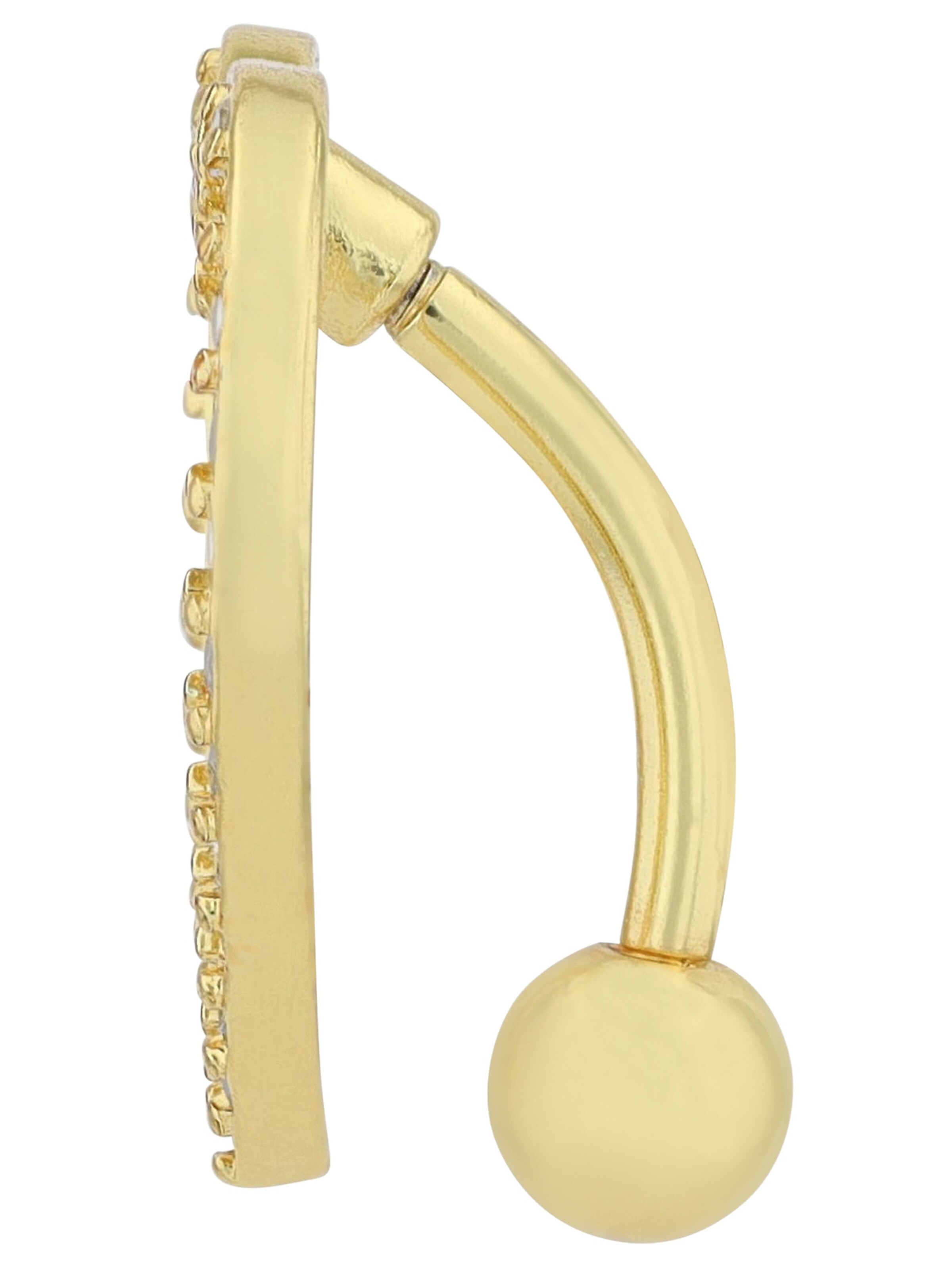 Akzent Piercings 'Zirkonia' in Gold