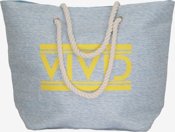 VIVID Ostoskassi värissä sininen: etupuoli