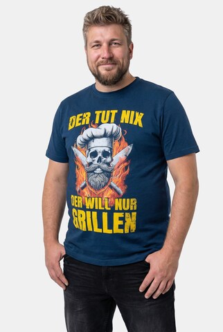 Men Plus Shirt in Blue