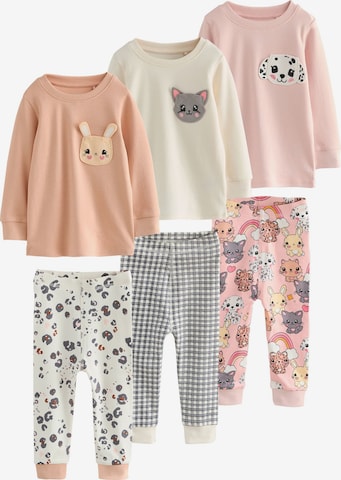 NextPidžama set - bež boja: prednji dio