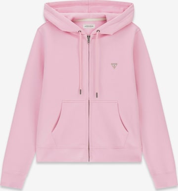GUESS JEANS Sweat jacket in Pink: front