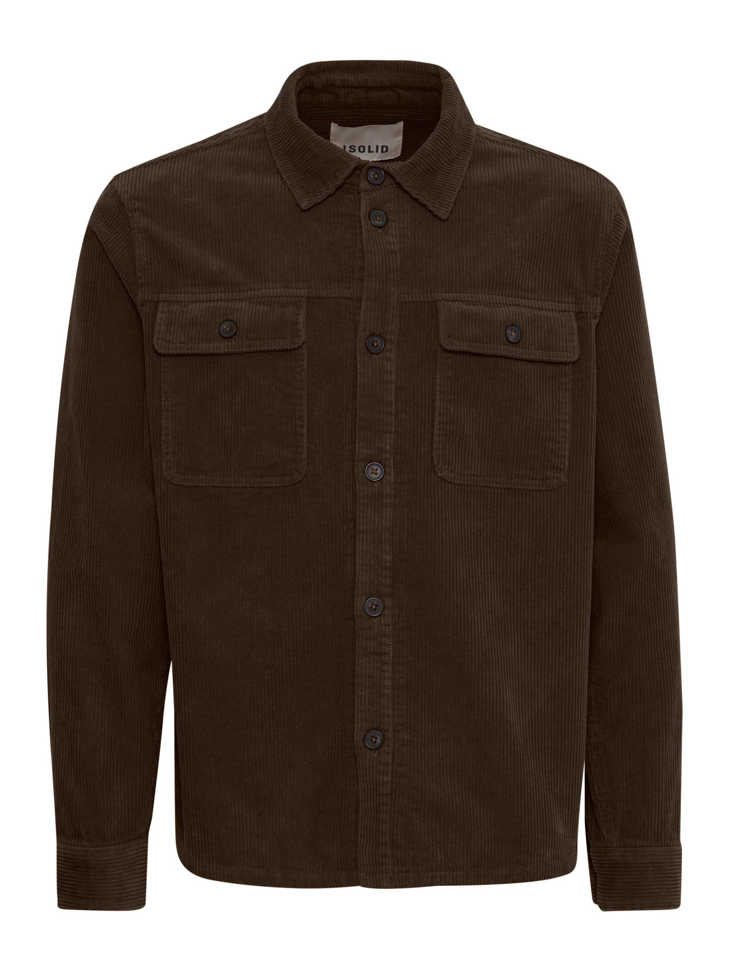 !Solid Overhemd in Bruin: voorkant